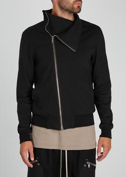 商品Rick Owens|Black cotton track jacket ,价格¥3751,第2张图片详细描述