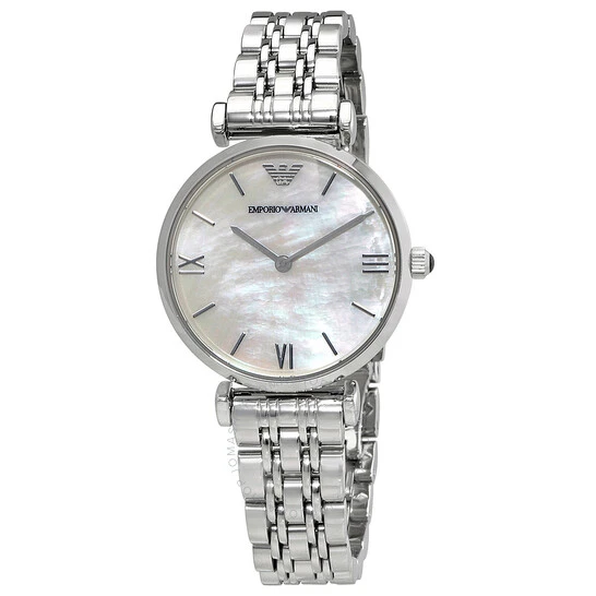 商品Emporio Armani|Emporio Armani Classic Quartz Mother of Pearl Dial Ladies Watch AR1682｜包邮【预计2周发货】,价格¥1438,第1张图片