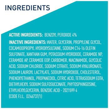 Acne Foaming Cream Face Cleanser for Sensitive Skin商品第4张图片规格展示
