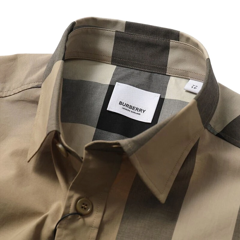 商品Burberry|包邮 | 男士格纹衬衫 8010213（预计一周发货）【香港直发】,价格¥2933,第1张图片详细描述