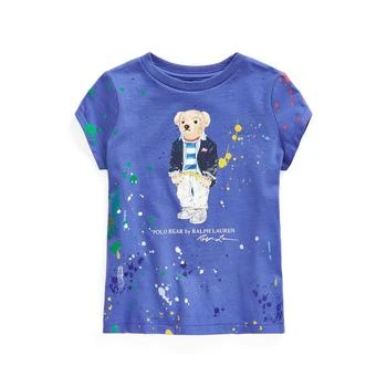 商品Ralph Lauren|Toddler Girls Polo Bear Jersey T-shirt ,价格¥131,第1张图片