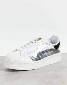 商品Adidas|adidas Originals Superstar bold trainers with transparent panels in white,价格¥368,第3张图片详细描述