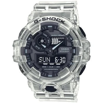 商品 G-Shock|Men's Analog-Digital Clear Resin Strap Watch 53.4mm,价格¥482,第1张图片