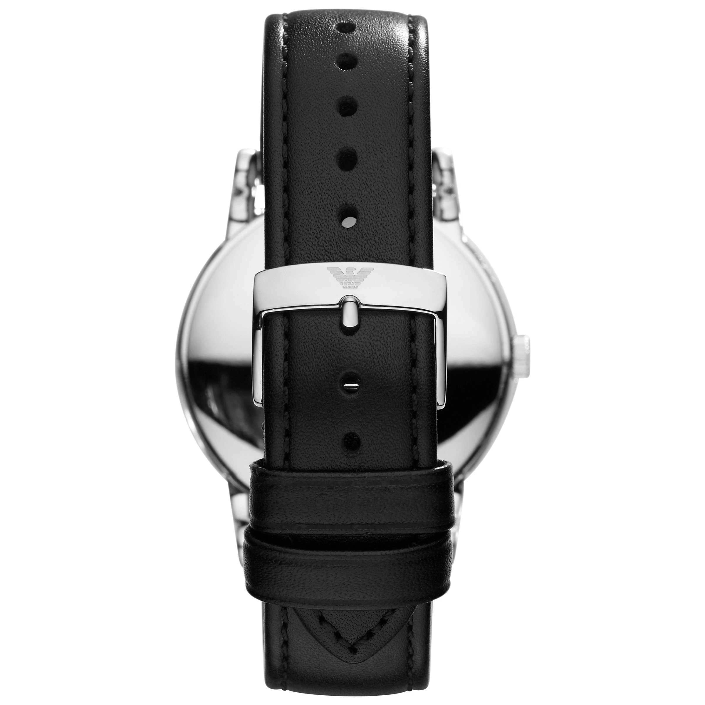 商品Emporio Armani|Emporio Armani Classic Black Dial Black Leather Strap Watch 41mm AR1692｜包邮【G纽约直发】,价格¥854,第2张图片详细描述