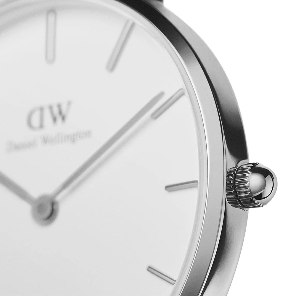 商品Daniel Wellington|包邮 |  32mm白色表盘银色表壳银色链条表带石英表 DW00100164（预计 1 周发货）【Z洛杉矶直发】,价格¥892,第3张图片详细描述