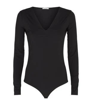 商品Wolford|Wolford black Long-Sleeved Vermont String Bodysuit,价格¥964,第1张图片