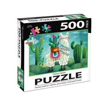 商品Lang|CLOSEOUT! Cactus Llama 500 pc Puzzle,价格¥56,第1张图片