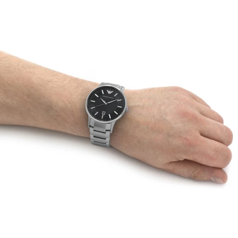 Emporio Armani Renato Quartz Black Dial Stainless Steel Men's Watch AR11181｜包邮【G纽约直发】 商品