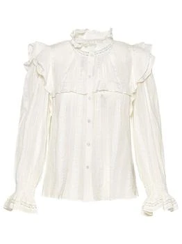 商品Isabel Marant Étoile|Isabel Marant Étoile Lace Long-Sleeved Blouse,价格¥2366,第1张图片
