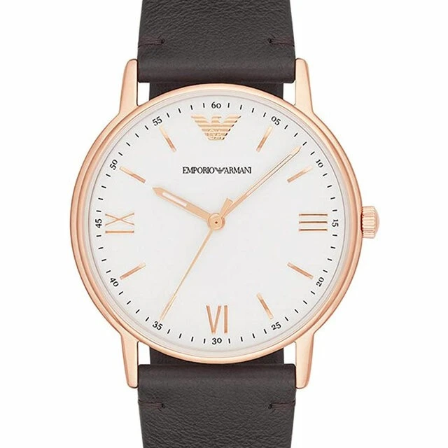商品Emporio Armani|阿玛尼皮质表带时尚休闲简约石英男士手表 AR11011｜包邮【G纽约直发】,价格¥823,第4张图片详细描述