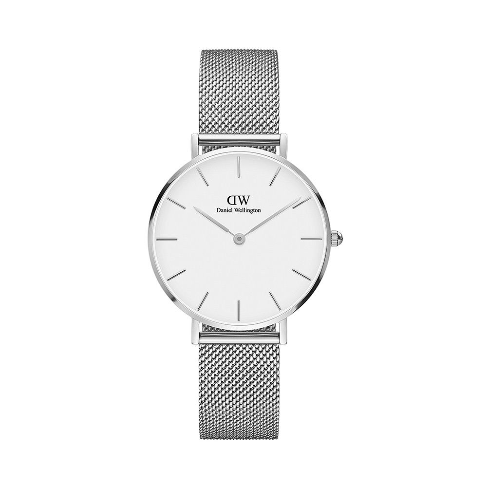 商品Daniel Wellington|包邮 |  32mm白色表盘银色表壳银色链条表带石英表 DW00100164（预计 1 周发货）【Z洛杉矶直发】,价格¥828,第1张图片