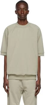 商品Essentials|Green Raglan Short Sleeve Sweatshirt ,价格¥510,第3张图片详细描述