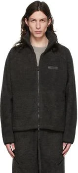 商品Essentials|Black Polyester Jacket,价格¥710,第2张图片详细描述