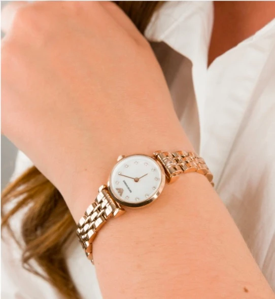 商品Emporio Armani|Emporio Armani Women's Rose Gold-Tone Stainless Steel Watch 22MM AR11203｜包邮【G纽约直发】,价格¥1371,第3张图片详细描述