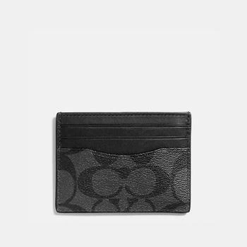 商品Coach|Coach Outlet Slim Id Card Case In Signature Canvas,价格¥230,第2张图片详细描述