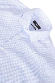 Hugo Ismo Slim-Fit Cotton Shirt Blue 商品第2张图片规格展示