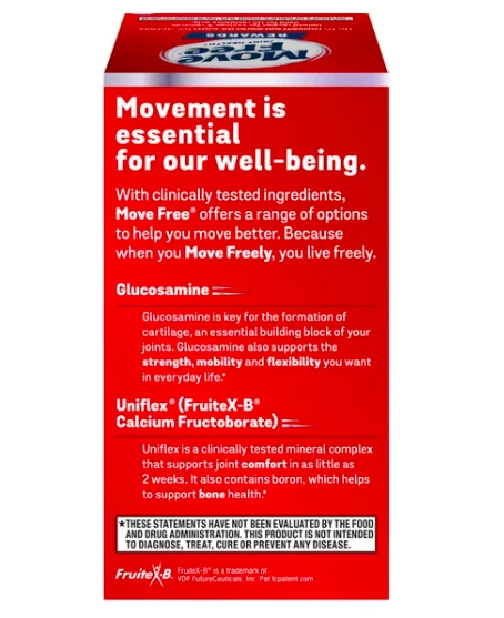 商品Move Free|美国直邮Schiff Move Free氨基葡萄糖维骨力软骨素红瓶200粒特惠,价格¥209,第3张图片详细描述