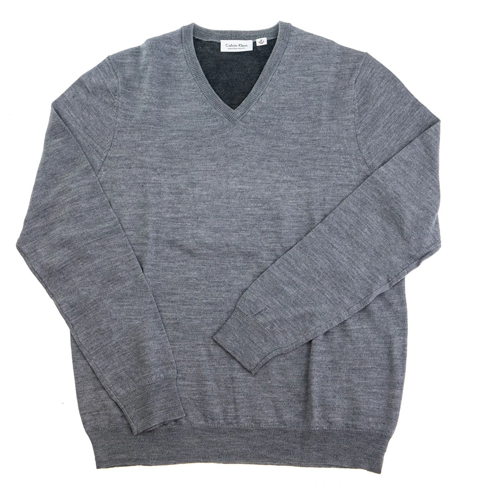 商品Calvin Klein|包邮 | 男士V领羊毛衫 40QS300-053（预计1周发货）【Z洛杉矶直发】,价格¥373,第3张图片详细描述