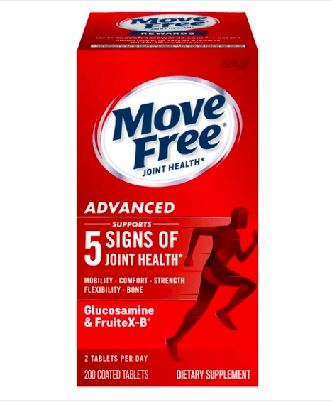 商品Move Free|美国直邮Schiff Move Free氨基葡萄糖维骨力软骨素红瓶200粒特惠,价格¥209,第1张图片详细描述