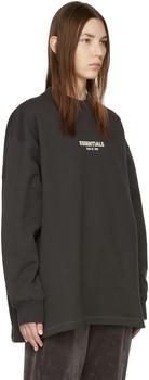 商品Essentials|Black Relaxed Crewneck Sweatshirt,价格¥538-¥602,第2张图片详细描述