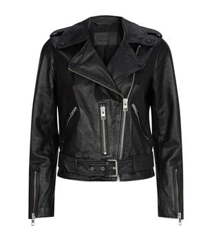 商品ALL SAINTS|女式 Balfern系列 皮革机车夹克,价格¥3157,第1张图片