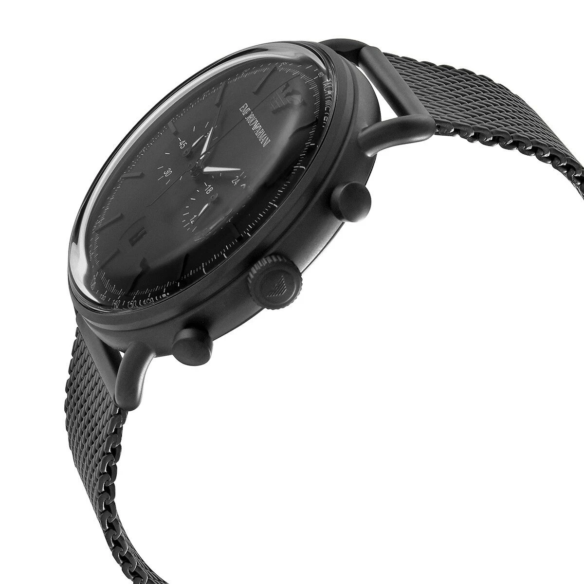 商品Emporio Armani|Emporio Armani Aviator Chronograph Quartz Black Dial Men's Watch AR11264|包邮【G纽约直发】,价格¥1783,第4张图片详细描述