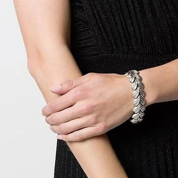 商品[二手中古商品] Susan Caplan Vintage|[二手中古商品]1960s vintage trifari brushed leaf bracelet ,价格¥998,第2张图片详细描述