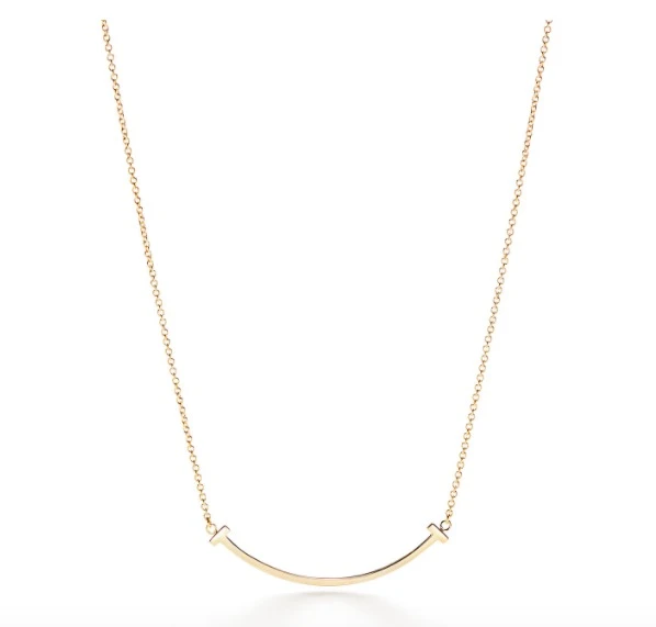 商品Tiffany & Co.|Tiffany T系列18k黄金小号笑脸项链  ｜【S北美特拉华直发】,价格¥5769,第1张图片
