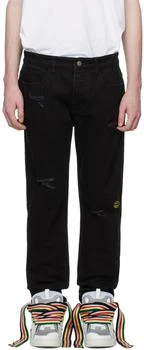 商品Drew House|SSENSE Exclusive Black Tapered Jeans ,价格¥872-¥936,第1张图片