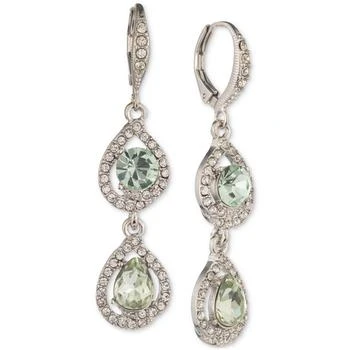 商品Givenchy|Crystal Pear-Shape Double Drop Earrings ,价格¥144,第1张图片详细描述