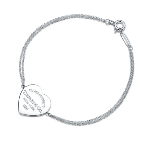 商品[国内直发] Tiffany & Co.|【瑕疵，氧化】Return to Tiffany double chain bracelet, medium  ,价格¥1409,第1张图片