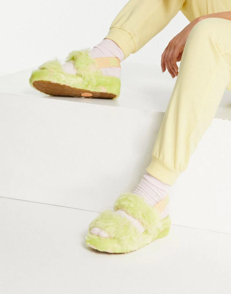 商品UGG|UGG Oh Yeah Spots sandals in pollen,价格¥347,第3张图片详细描述