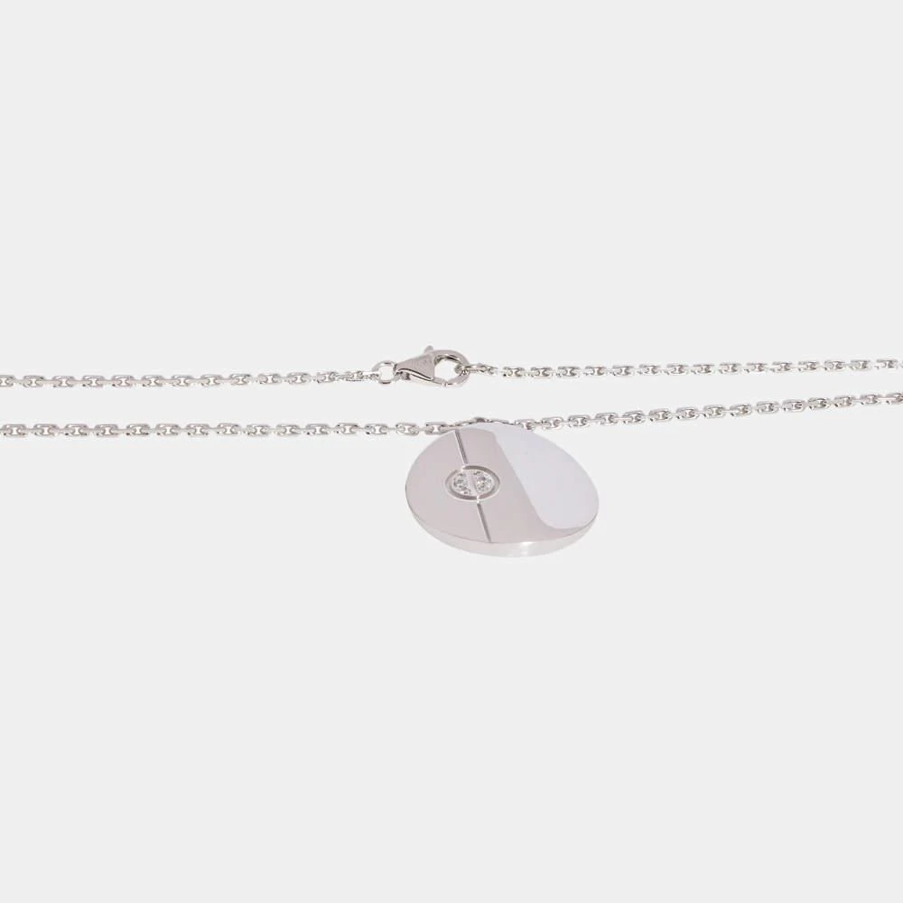 商品[二手商品] Cartier|Cartier Love Disc Diamond Pendant in 18k White Gold 0.03 CTW,价格¥31110,第3张图片详细描述