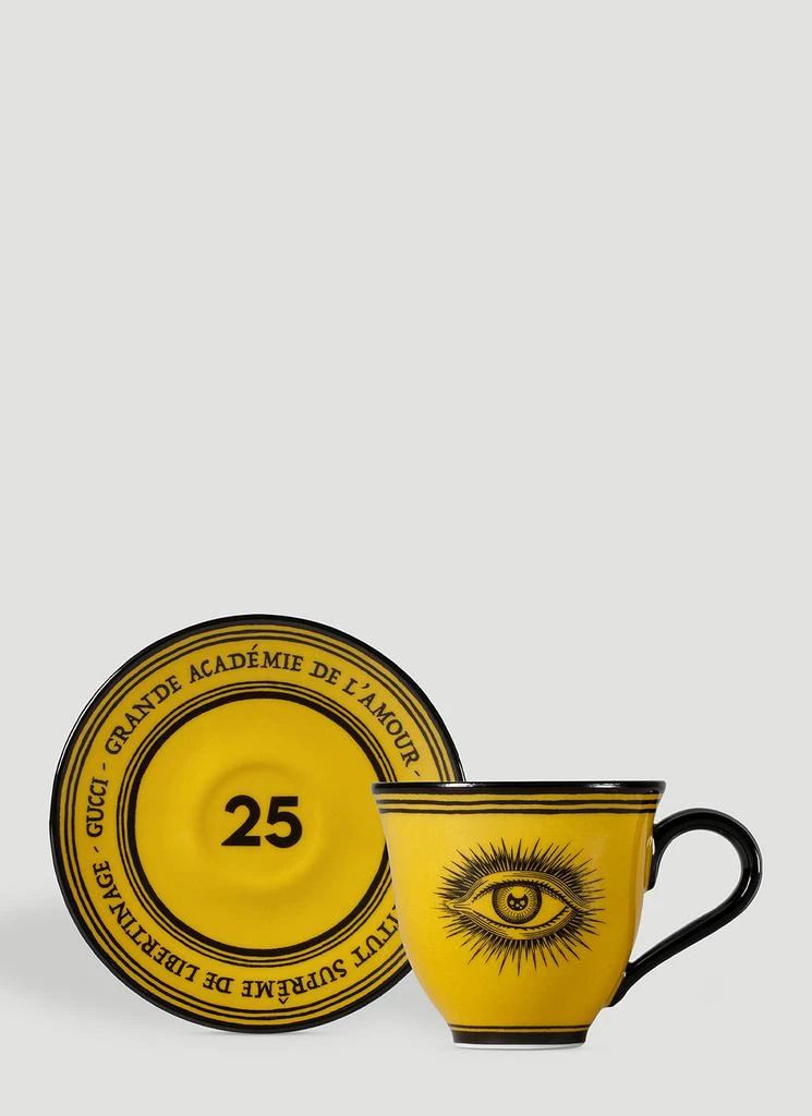 商品Gucci|Set of Two Star Eye Demitasse Cups with Saucers,价格¥3889,第3张图片详细描述