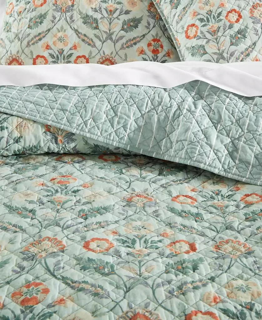 商品Charter Club|CLOSEOUT! Jacobean Border Cotton Quilt, King, Exclusively at Macy’s,价格¥681,第2张图片详细描述