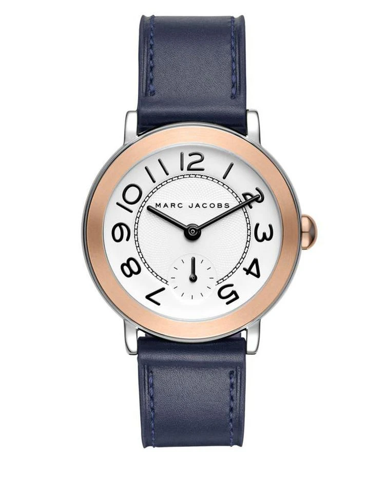 商品Marc Jacobs|Riley Two-Tone Leather-Strap Watch,价格¥752,第1张图片