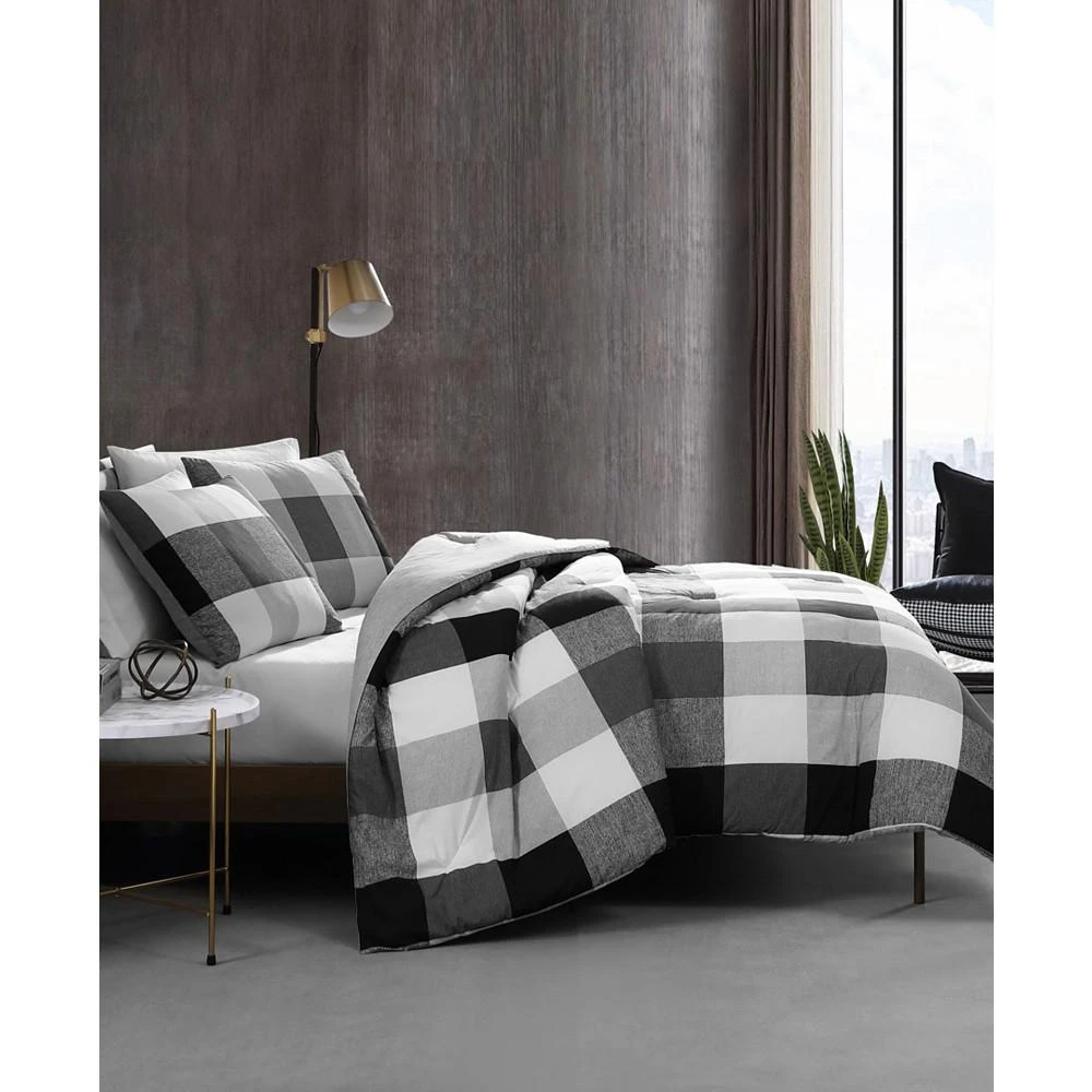 商品Kenneth Cole|CLOSEOUT! Prospect Plaid 3 Piece Comforter Set,价格¥1113,第3张图片详细描述