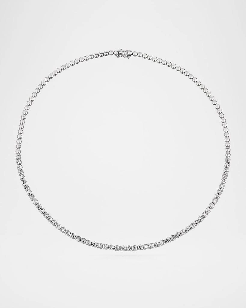 商品Cassidy Diamonds|18K White Gold Half Way Around Diamond Tennis Necklace, 2.50tcw,价格¥66365,第1张图片