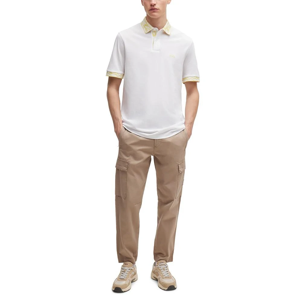 商品Hugo Boss|Men's Patterned Trims Polo Shirt,价格¥524,第3张图片详细描述