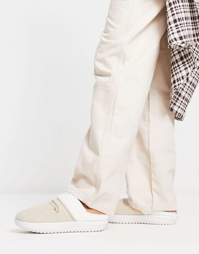 商品NIKE|Nike Burrow borg slippers in sanddrift beige,价格¥324,第3张图片详细描述