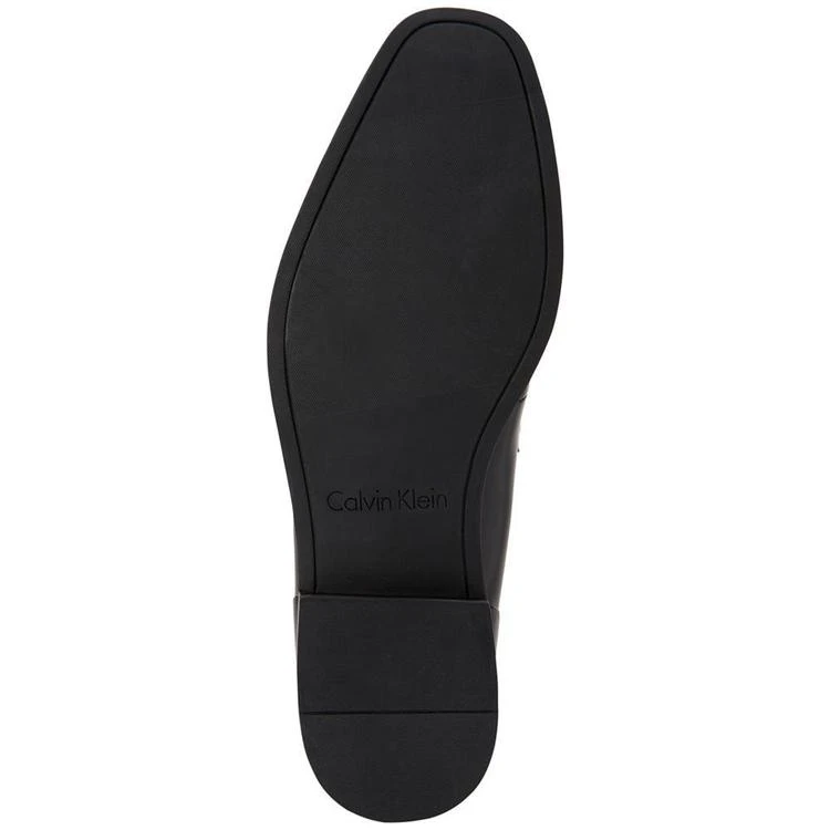 商品Calvin Klein|Men's Douggie Box Leather Slip-On Dress Loafers,价格¥581,第4张图片详细描述