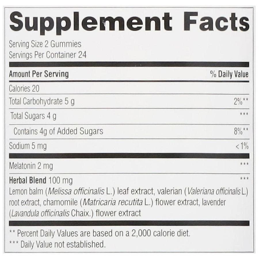 商品Walgreens|Sleep Aid Gummies Berry,价格¥105,第5张图片详细描述