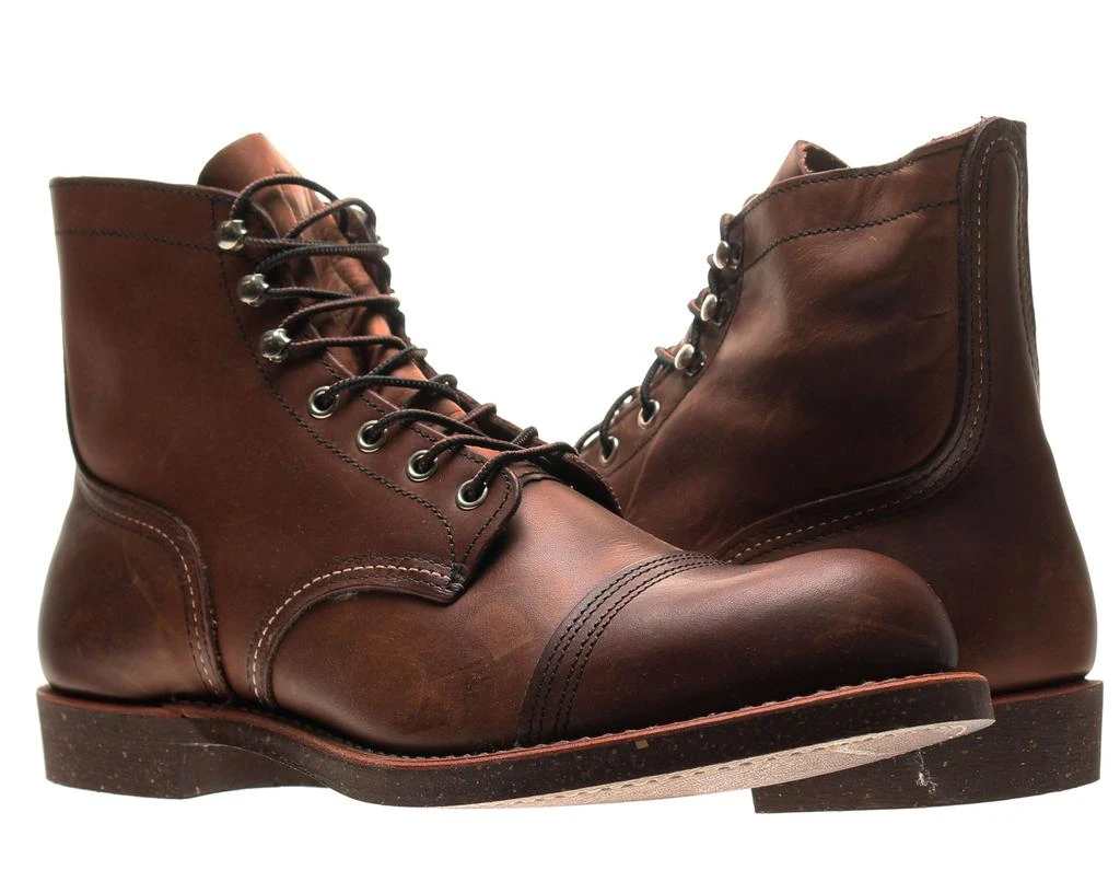 商品Red Wing|Heritage 8111 Iron Ranger 6-Inch Cap Toe Amber Men's Boots 08111,价格¥2738,第1张图片