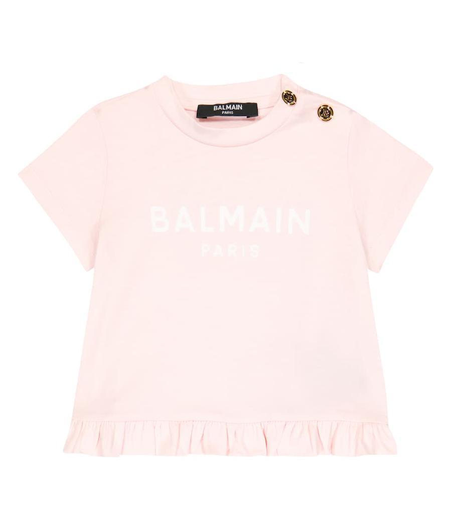 商品Balmain|Baby logo printed T-shirt,价格¥664,第1张图片
