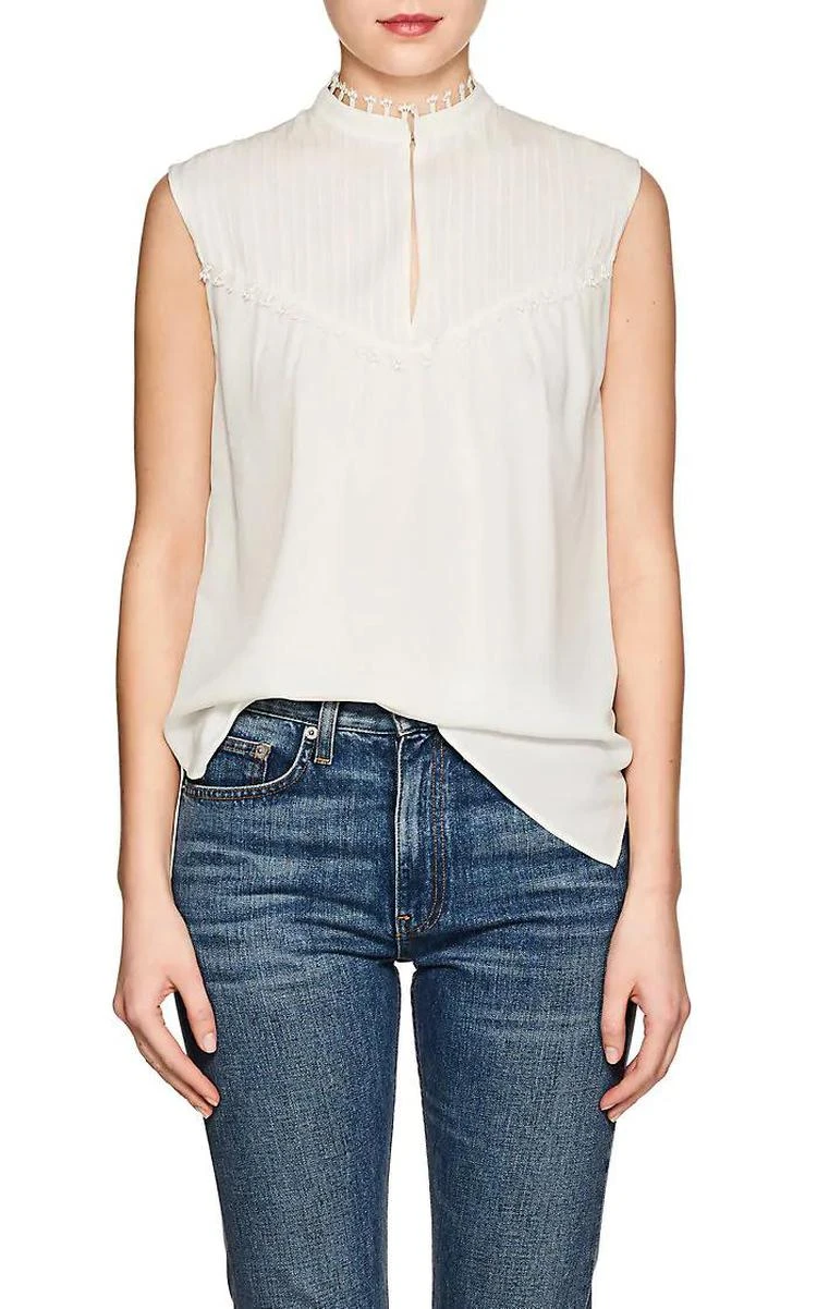 商品Derek Lam|Silk Crepe Sleeveless Blouse,价格¥1286,第1张图片