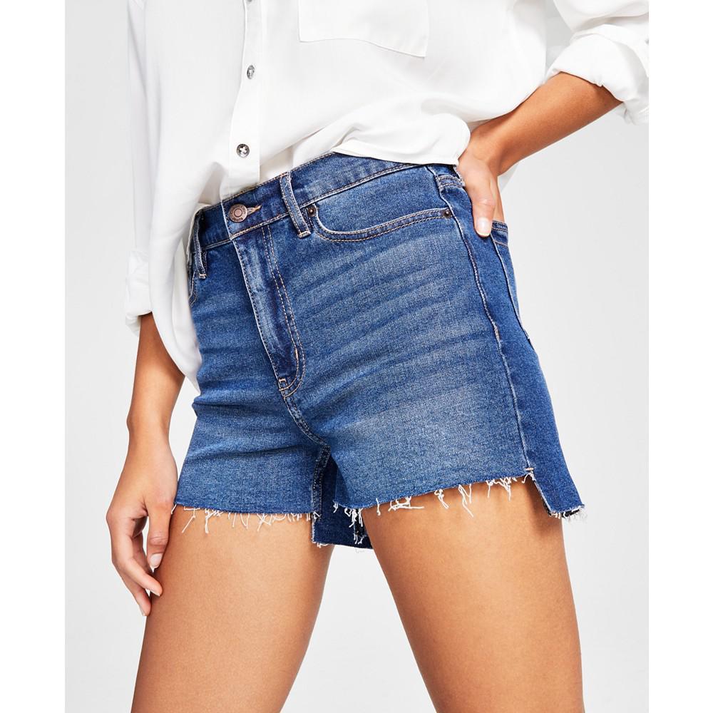 商品Calvin Klein|Women's High Rise Relaxed Fit Denim Shorts,价格¥441,第5张图片详细描述
