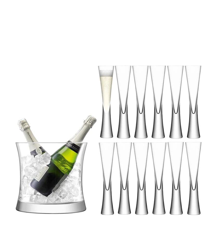 商品LSA International|Moya Champagne Flutes and Ice Bucket Serving Set,价格¥3106,第2张图片详细描述