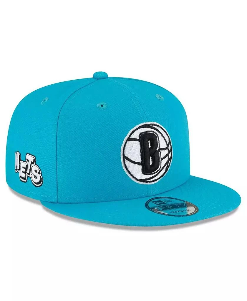 商品New Era|Men's Teal Brooklyn Nets 2023/24 City Edition Alternate 9FIFTY Snapback Adjustable Hat,价格¥299,第1张图片