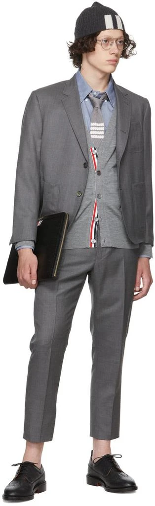 商品Thom Browne|灰色羊毛长裤,价格¥9469,第4张图片详细描述