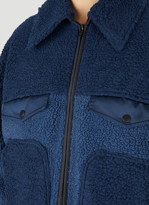 商品Li-Ning|Colour Block Fleece Jacket in Bllue,价格¥755,第7张图片详细描述